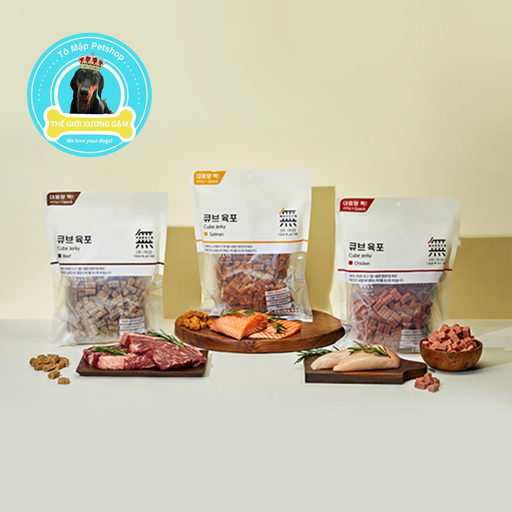 [NEW ARRIVAL 2021] SNACK BOWWOW THỊT VIÊN MỀM CHO CHÓ 800GR BOW WOW