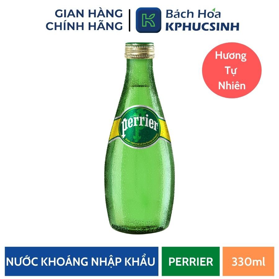 Nước khoáng có gas Perrier 33cl KPHUCSINH - Hàng Chính Hãng