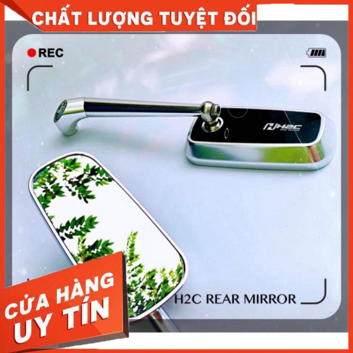 Gương Chiếu Hậu H2C Chính Hãng Thái Lan Mặt Kính BMW Chống Bám Nước ( Giá 1 Chiếc ) Sản Phẩm Chuẩn Như Hình