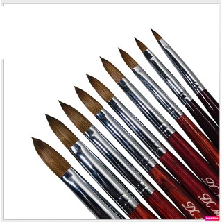 Cọ Đắp Bột Nail Size 14 50% Lông Tự Nhiên Kolinsky Germany Cán Gỗ