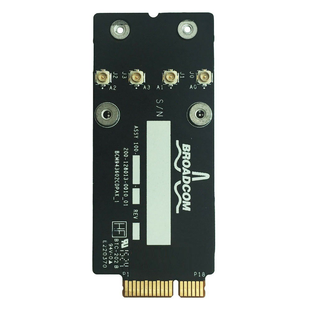 [Mã 155ELSALE giảm 7% đơn 300K] Card Wifi cho Macbook BCM943602CDP/CDP chipset Broadcom (Hackintosh - Chuẩn ốc H5)