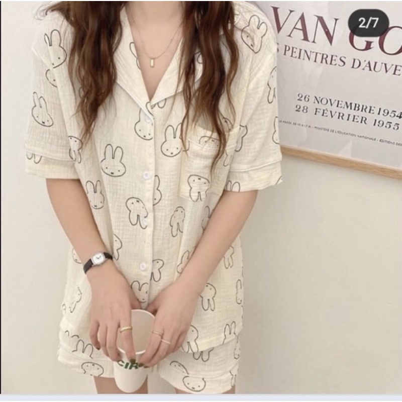 vải xô muslin 2 lớp cao cấp mềm mịn thấm hút siêu đỉnh hình thỏ trắng to