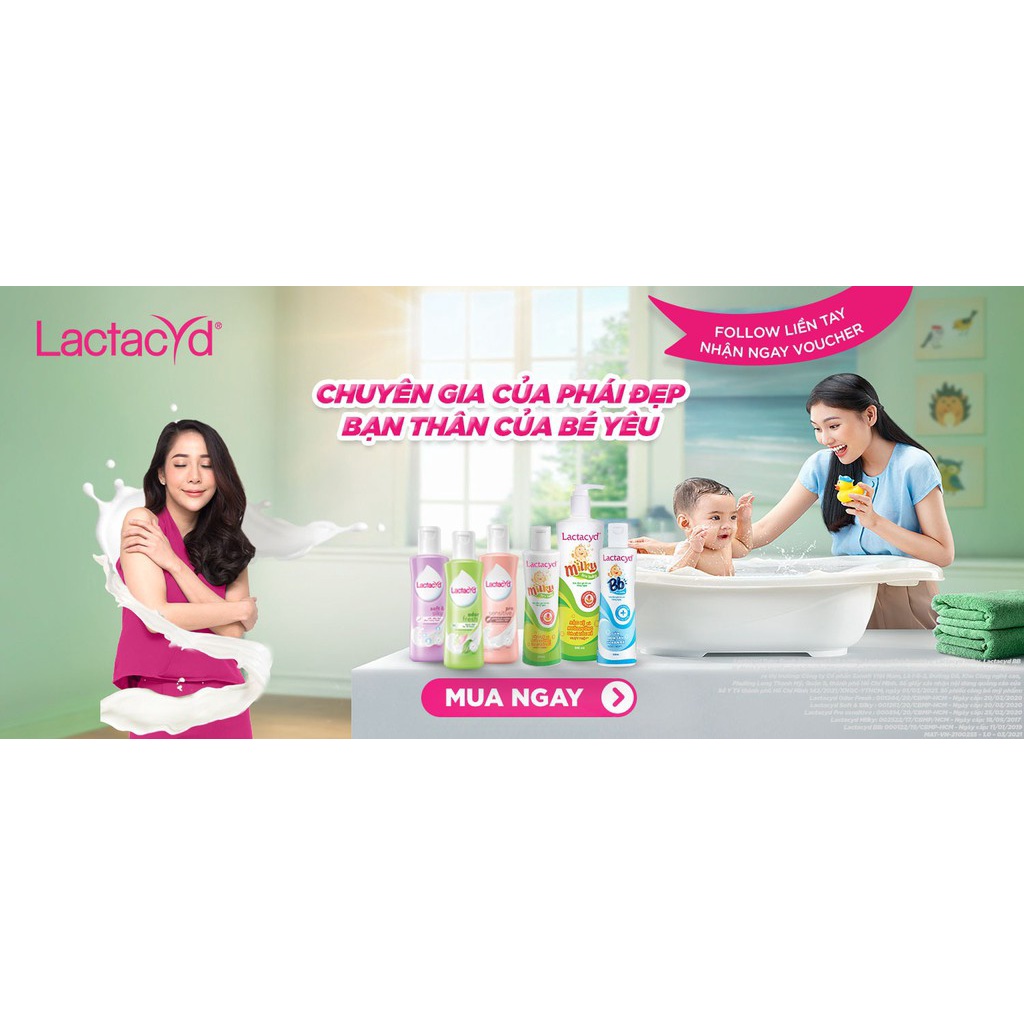 Dung dịch vệ sinh phụ nữ Lactacyd Oder Fresh - Lactacy Pro Sensitive – Lactacid Soft &amp; Sliky