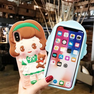 💕 LC Casing iPhone 6/6S/6P/7/8/7P/8P/iPhoneX Phone Casing British Doll Silicone Lovely