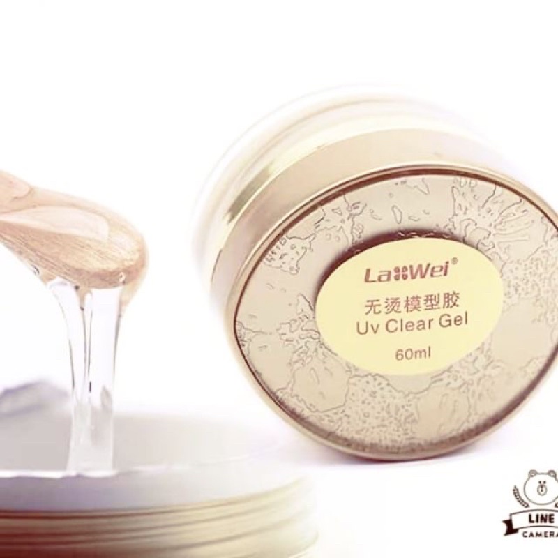 Gel đắp móng lawei 60ml,Gel lạnh Lawei hũ 60ml,gel vàng Lawei