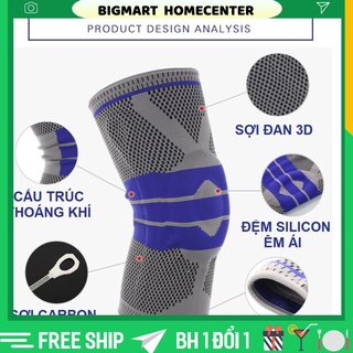 Băng Đầu Gối Có Đệm Mút Silicon Có 2 Lò Xo Trợ Lực