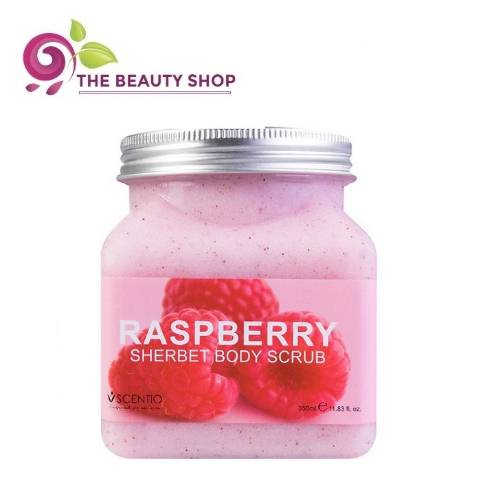 Tẩy da chết body chiết xuất quả mâm xôi Beauty Buffet Scentio Raspberry 350ml