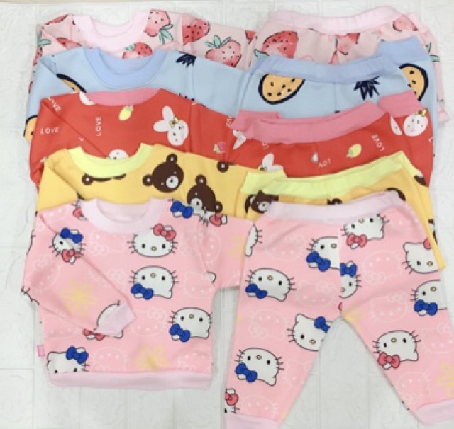 Bộ Nỉ Bông Hình đẹp QATE102 cực ấm áp cho bé | BigBuy360 - bigbuy360.vn