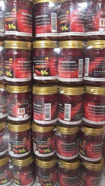 Dầu cù là ớt đỏ Red Colour Herbs Balm Thái Lan
