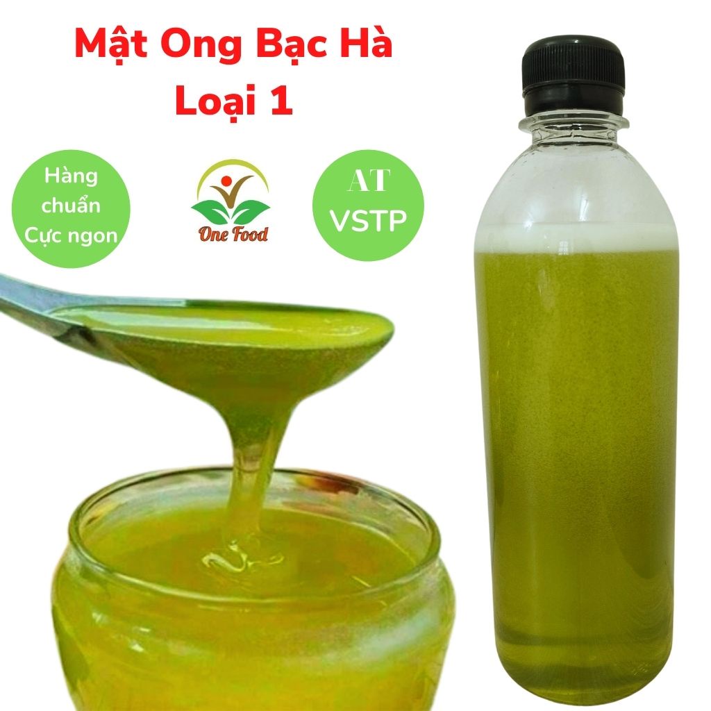 Mật Ong Bạc Hà Nguyên Chất Loại 1, MẬT ONG HOA BẠC HÀ Chuẩn Hà Giang ,OneFood68