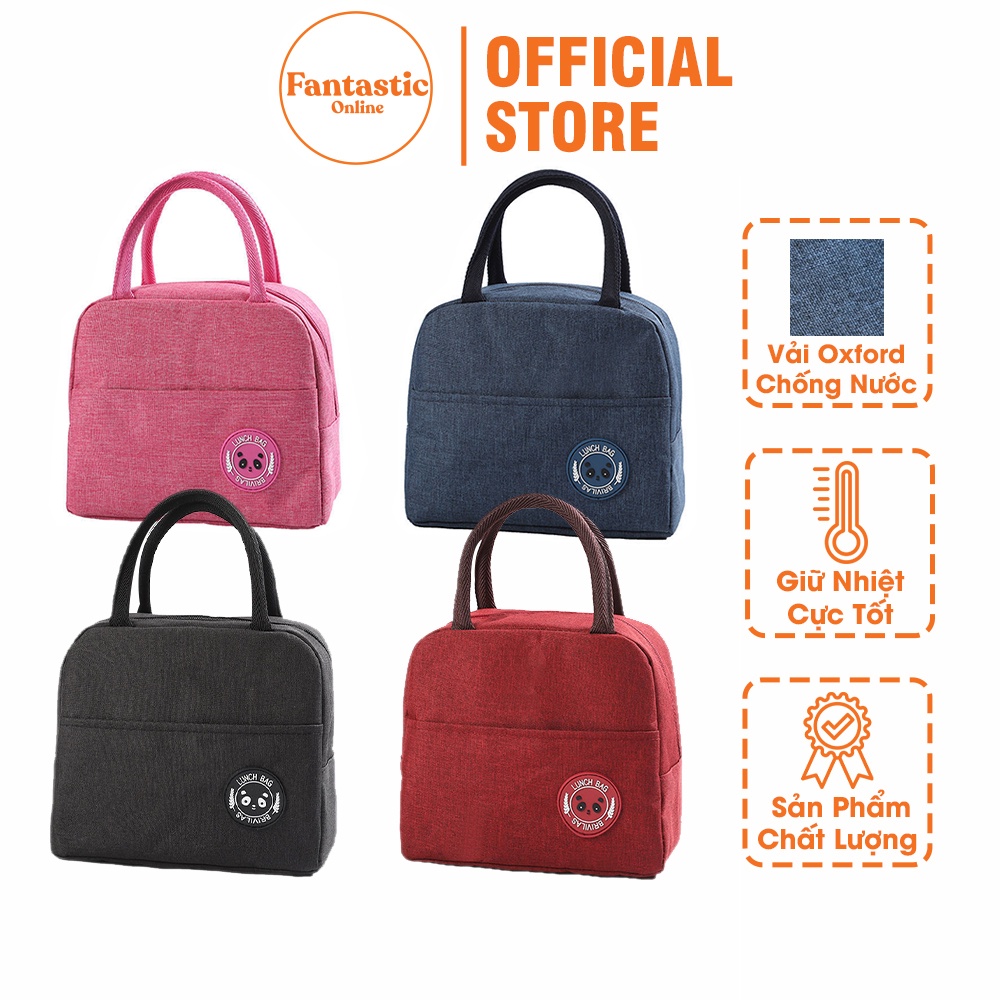 Túi Giữ Nhiệt Đựng Hộp Cơm Văn Phòng Lunch Bag FANTASTIC - Túi Giữ Nhiệt Đa Năng Phong Cách Nhật Bản - 3 Lớp Sang Trọng