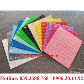 SỈ LẺ TẤM XỐP DÁN TƯỜNG 3D CÁCH ÂM CÁCH NHIỆT GIÁ RẺ HÀ NỘI (đủ màu)