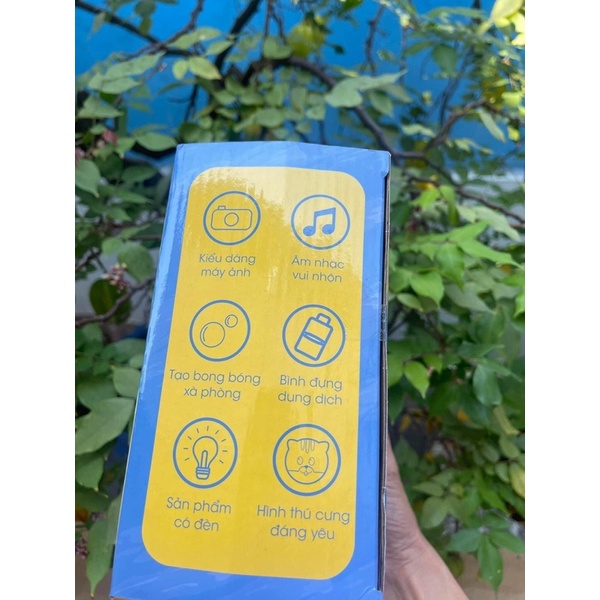 Đồ chơi máy ảnh bắn bong bóng hình chú heo dễ thương