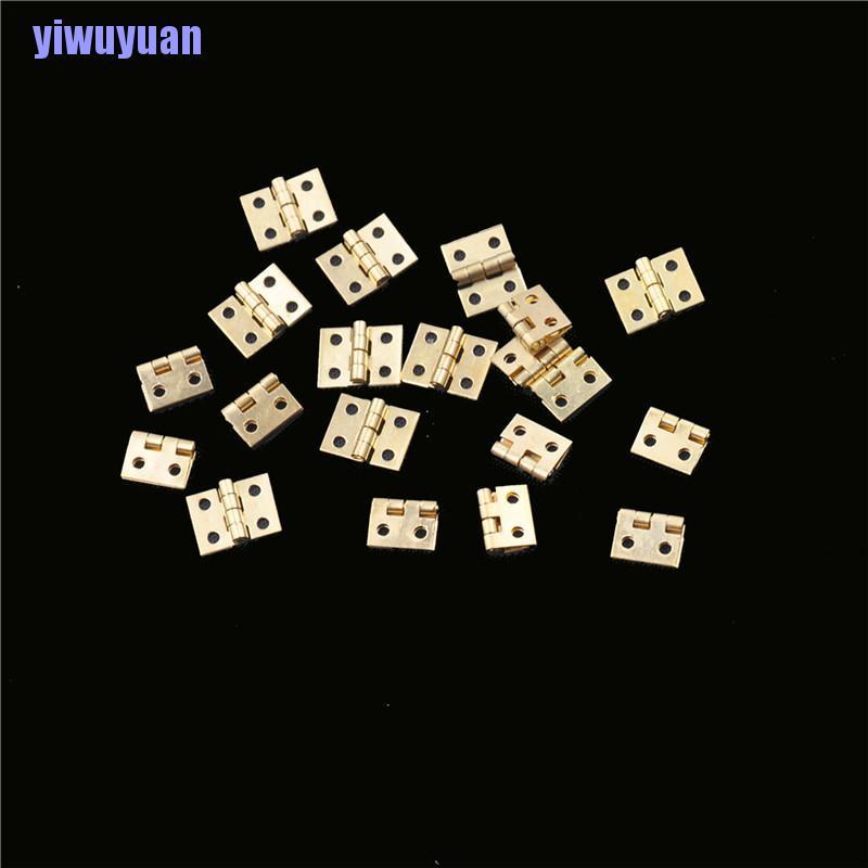 Bộ 20 bản lề nhỏ bằng đồng dùng trang trí
