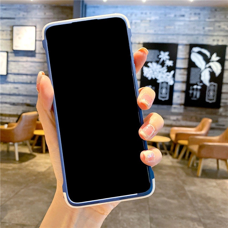 Ốp điện thoại trong suốt màu trơn đơn giản cho Huawei P50Pro mate40 P30 P40 pro