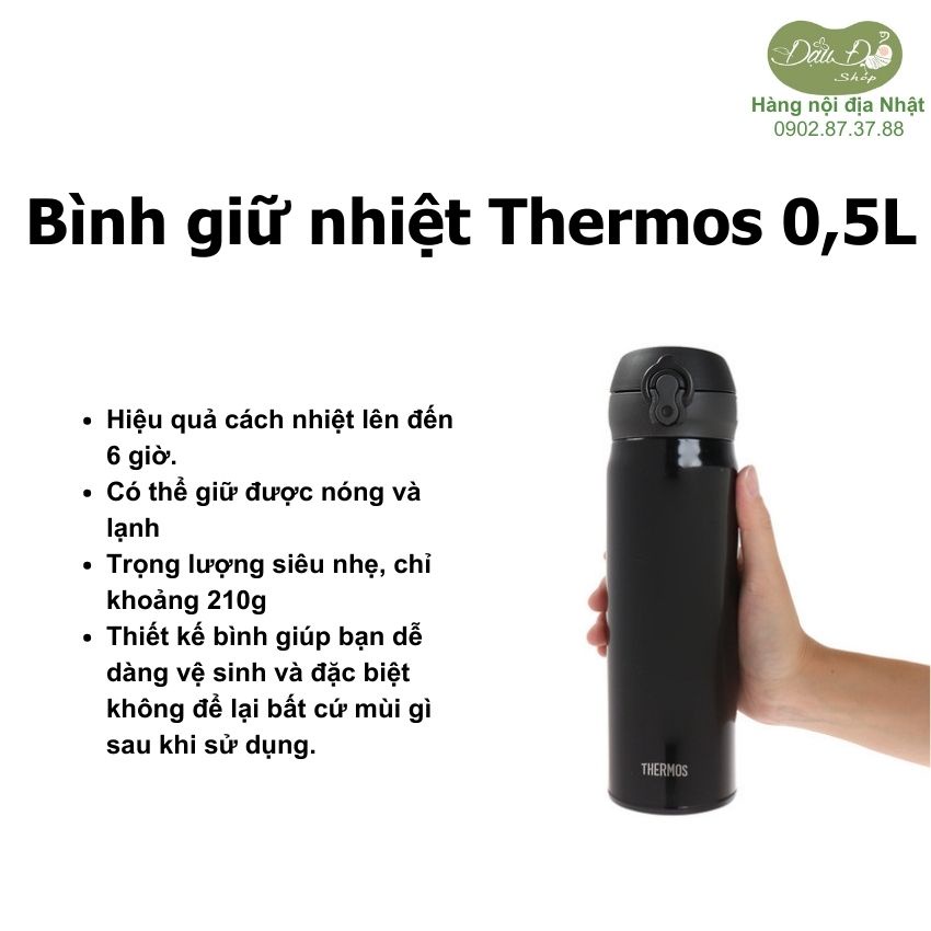 Bình lưỡng tính Thermos JNL - 603 600ml - Hàng nội địa Nhật