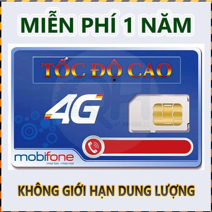 [MIỄN PHÍ 1 NĂM] Sim Max Data Mobifone 4G Tốc Độ Cao