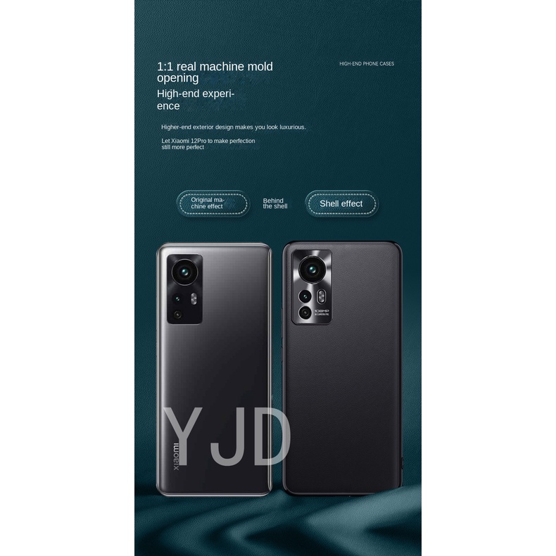 Ốp Điện Thoại Bằng Da Và Kim Loại Chống Sốc Cho Xiaomi 12T K50 Ultra