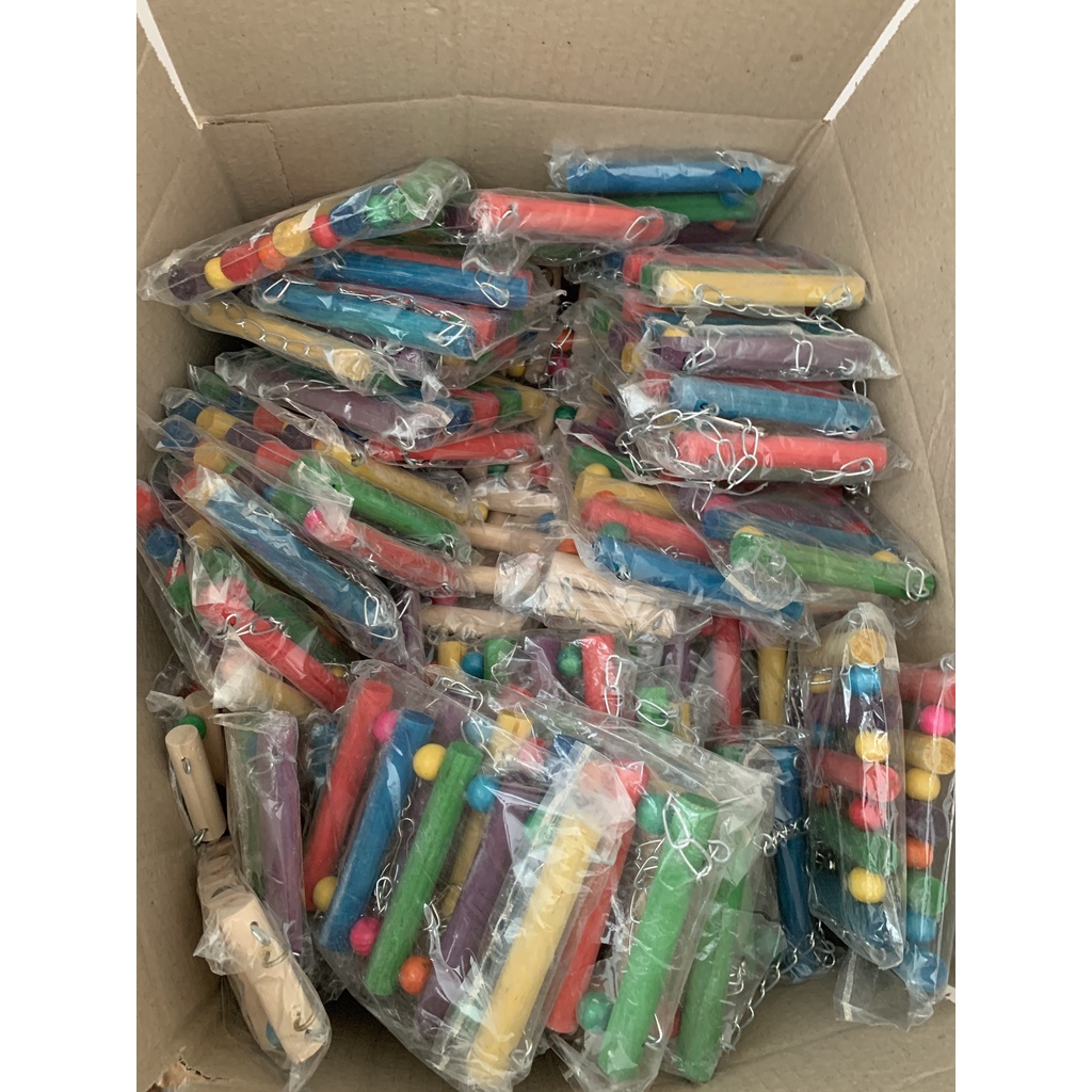 Xích Đu Đồ Chơi Bằng Gỗ Cho Vẹt