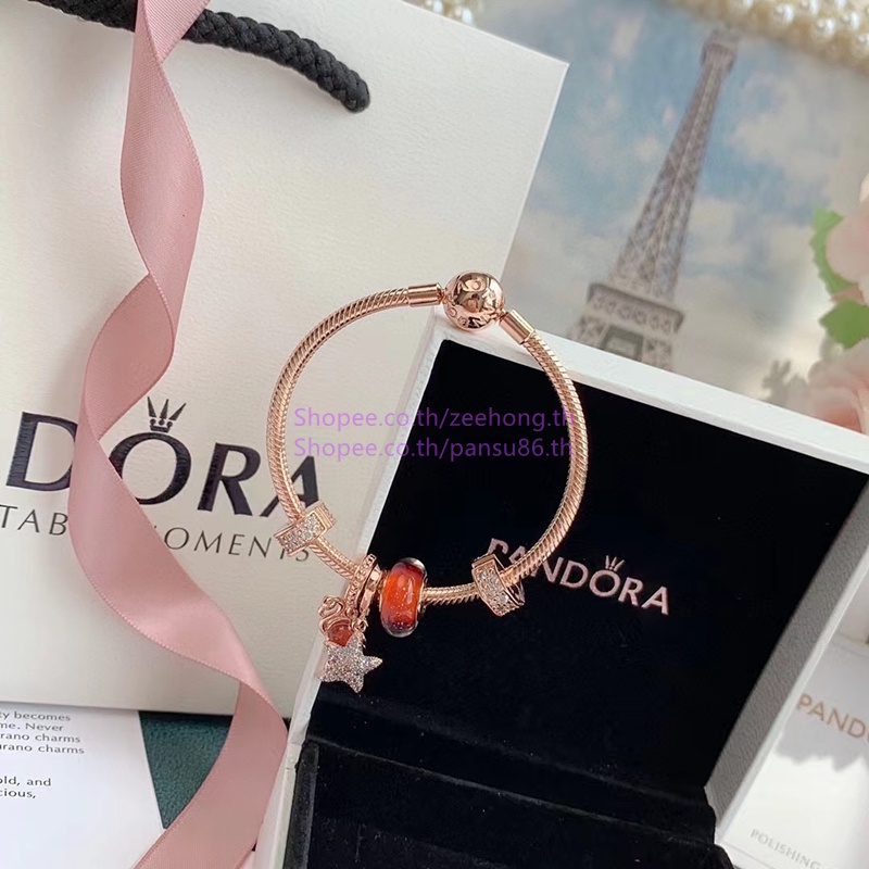 Hàng Có Sẵn * Vòng Tay Pandora Chính Hãng 100% Màu Bạc Làm Quà Sinh Nhật Cho Bạn Gái