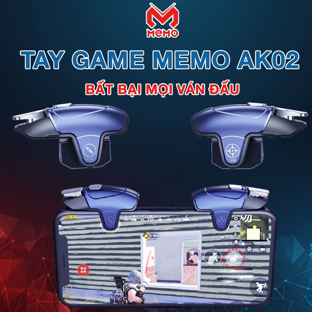 Nút Bắn PUBG Mobile Memo AK05 / Memo AK02 AUTO TAP 30 Nhịp/giây Nút chơi game auto tap dành cho game FPS Freefire