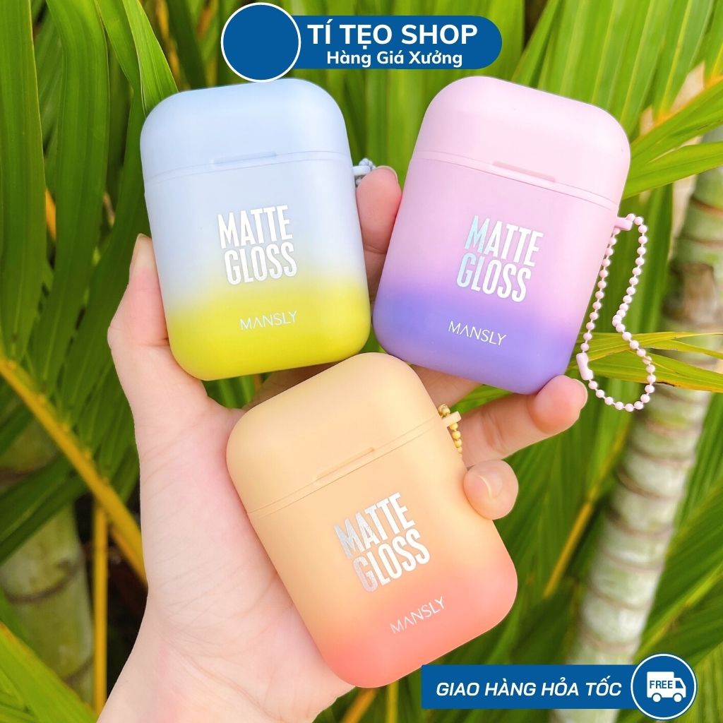 Set 2 Son Kem Lì Hình Tai Nghe MANSLY MATTE GLOSS - Nội Địa Trung