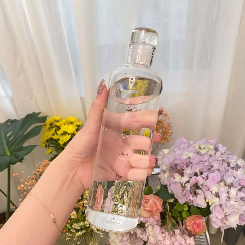 Bình nhựa trong đơn giản tiện lợi cho học sinh dung tích 500ml