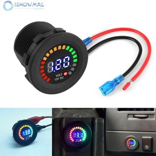 ⚡Hot Sale⚡Voltmeter Panel Display Volt Meter ATV DC 12V Digital Motorcycle Voltage-ISHOW