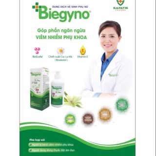 Dung Dịch Vệ Sinh Phụ Nữ - Biegyno chiết xuất từ Cúc Là Mã