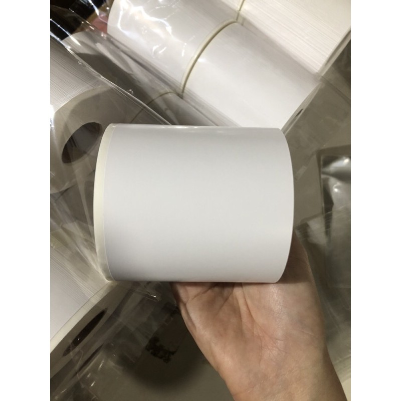 Giấy In Bill k80  30 mét- Giấy In Nhiệt K80 có Keo Dán- decal k80 Liên Tục