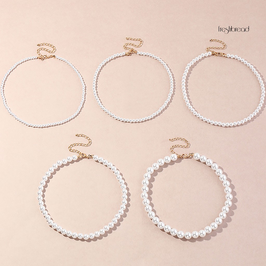 1/5 vòng cổ Choker đính ngọc trai sang trọng cao cấp