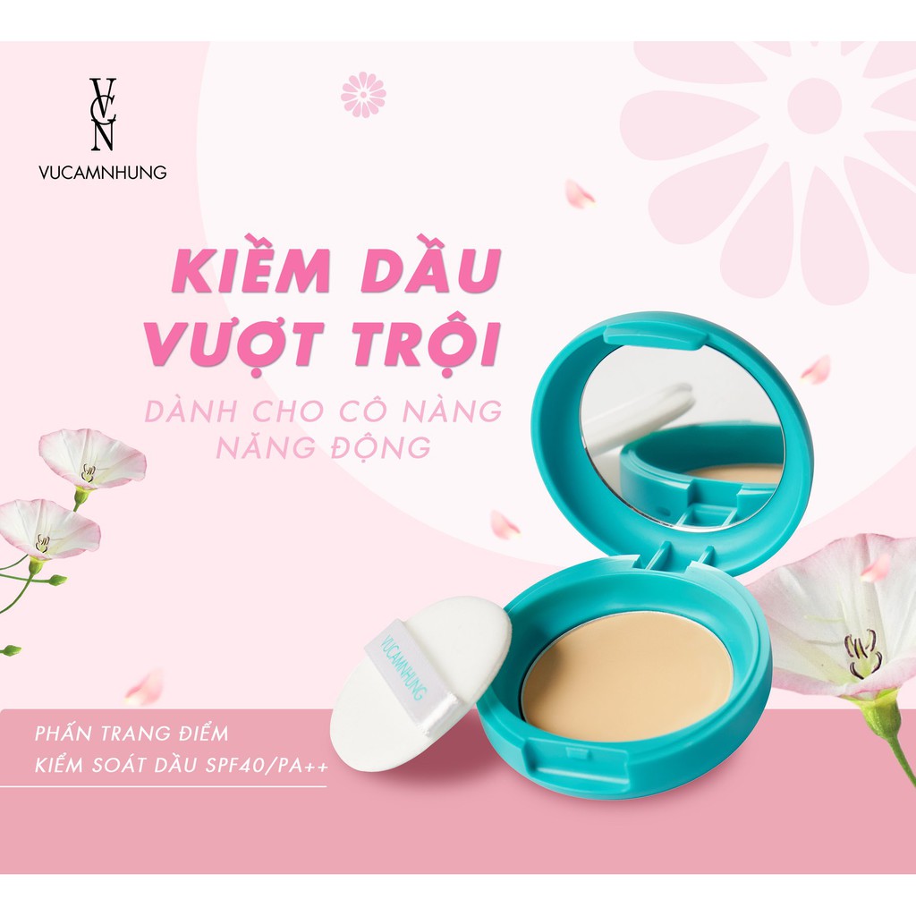 Phấn trang điểm kiểm soát dầu VCN SPF40 PA++