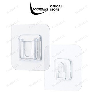 Móc treo đồ Bộ treo đồ chữ U dán tường bộ giá đỡ treo tranh ảnh cục wifi ổ điện đa năng