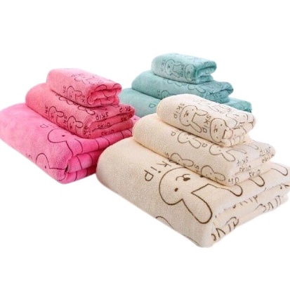 [Mềm mại êm ái] Set 3 khăn Thái 3 kích cỡ (khăn tắm-khăn mặt-khăn tay)