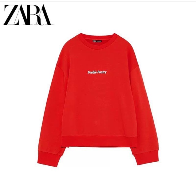 Áo nỉ đỏ ZR + 2% phí shopee