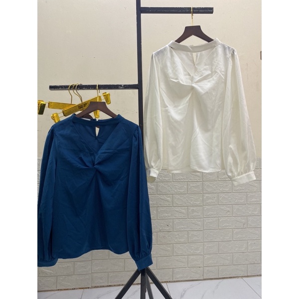 Xả - Áo sơ mi công sở cổ chocker  Quảng Châu cao cấp