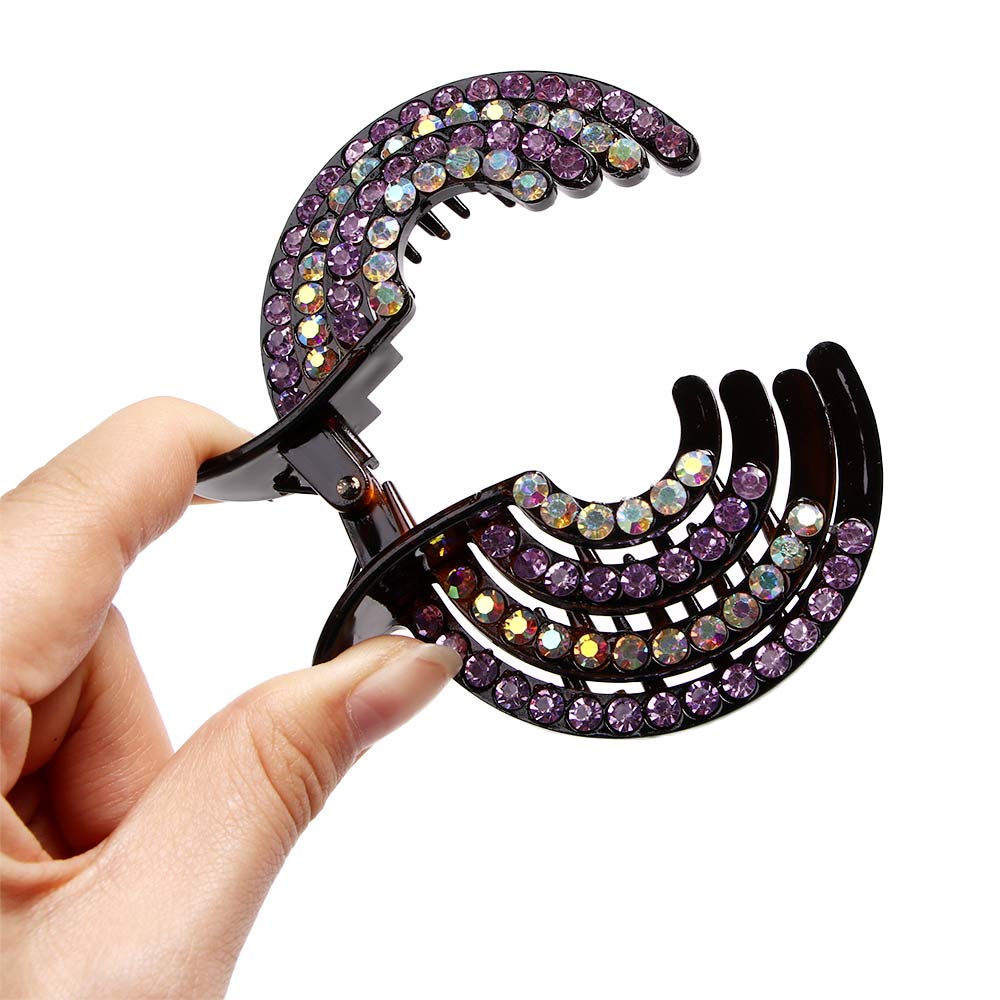 Kẹp Tóc Đính Đá Pha Lê Thời Trang Cho Nữ