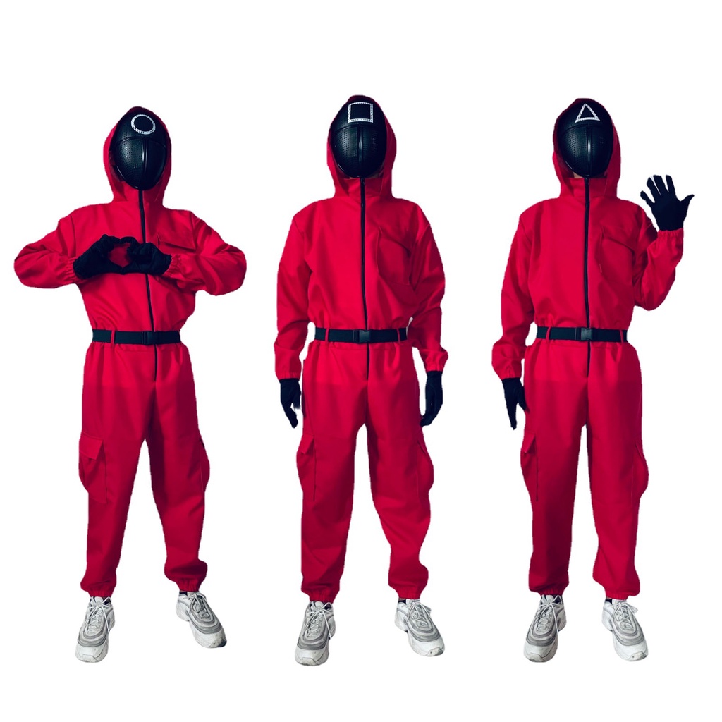 Mặt Nạ &Trang Phục Squid Game -Cosplay mặt nạ con mực