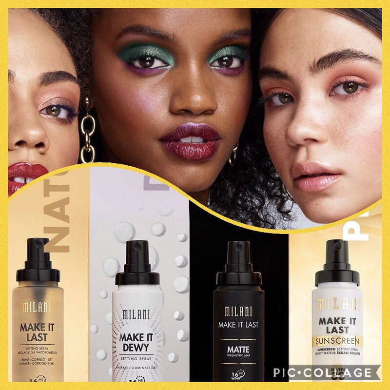 Xịt khoáng khóa nền giữ lớp trang điểm MILANI Make It Dewy / Make It Last / Make It Last Matte Charcoal 60ml | BigBuy360 - bigbuy360.vn