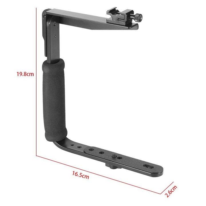 Bracket U kim loại gá gắn đèn Flash MIcro Led máy ảnh
