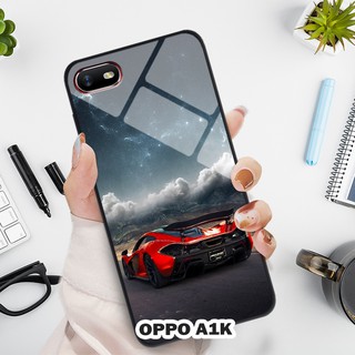 Ốp lưng kính in 3D siêu xe cho điện thoại OPPO A1K