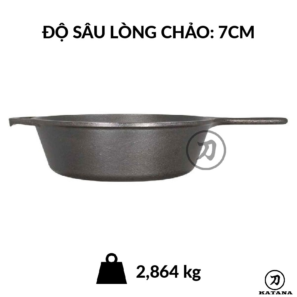 Lodge - Chảo gang sâu lòng - 26.04cm