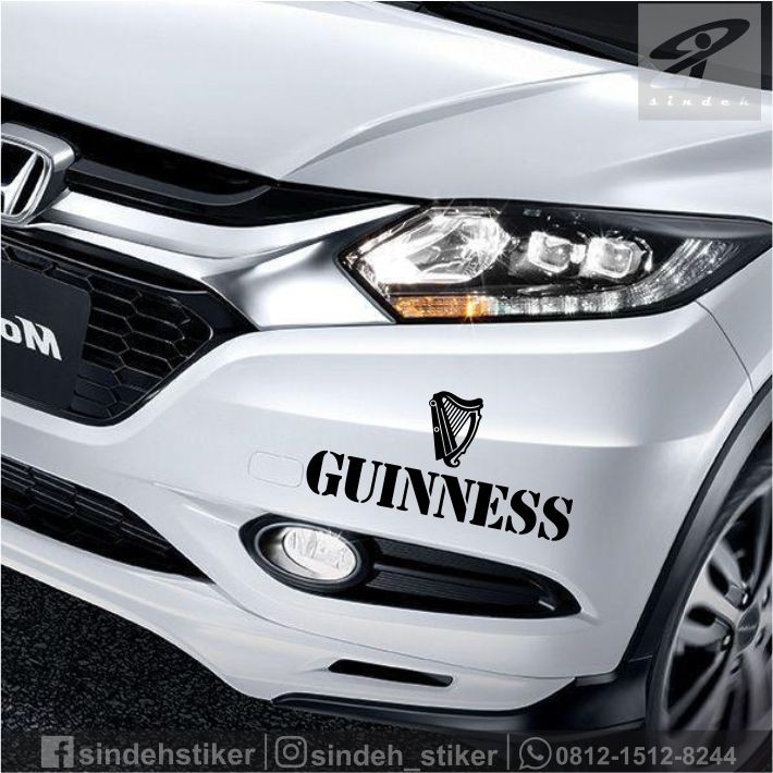 Sticker Logo Guinness Dán Trang Trí Xe Hơi