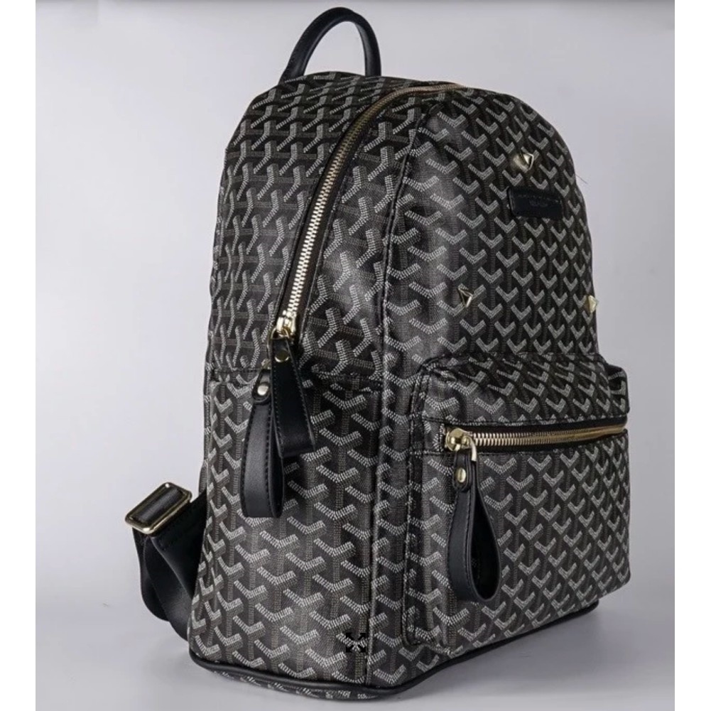 Balo Edmond Maison Monogram đen trắng