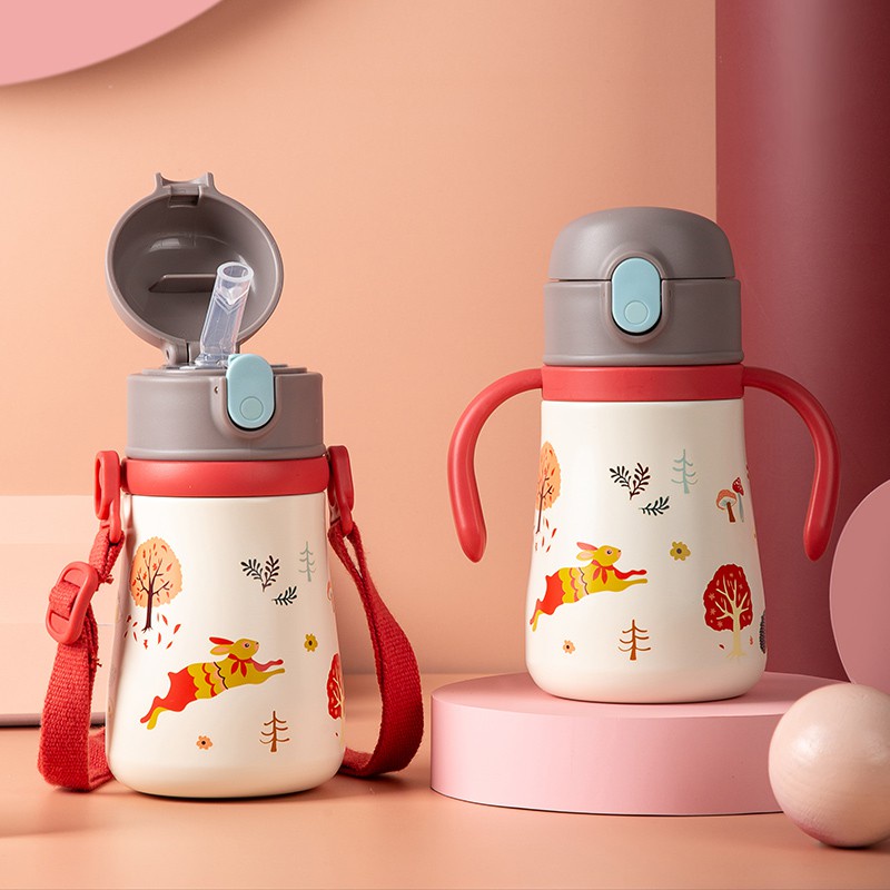 Bình nước DILLER MLH8958 giữ nhiệt bằng thép không gỉ 316 dung tích 350ml đáng yêu
