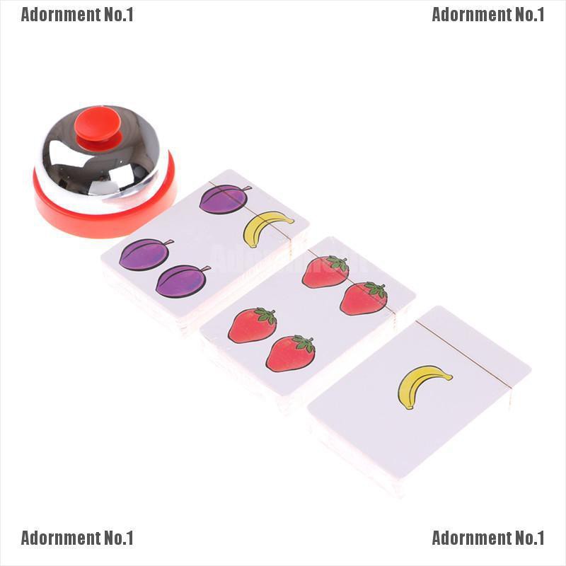 [AdornmentNo1]  Halli Galli Board Game 2-6 Players Cards Game For Party/Family/Friends Easy To Play