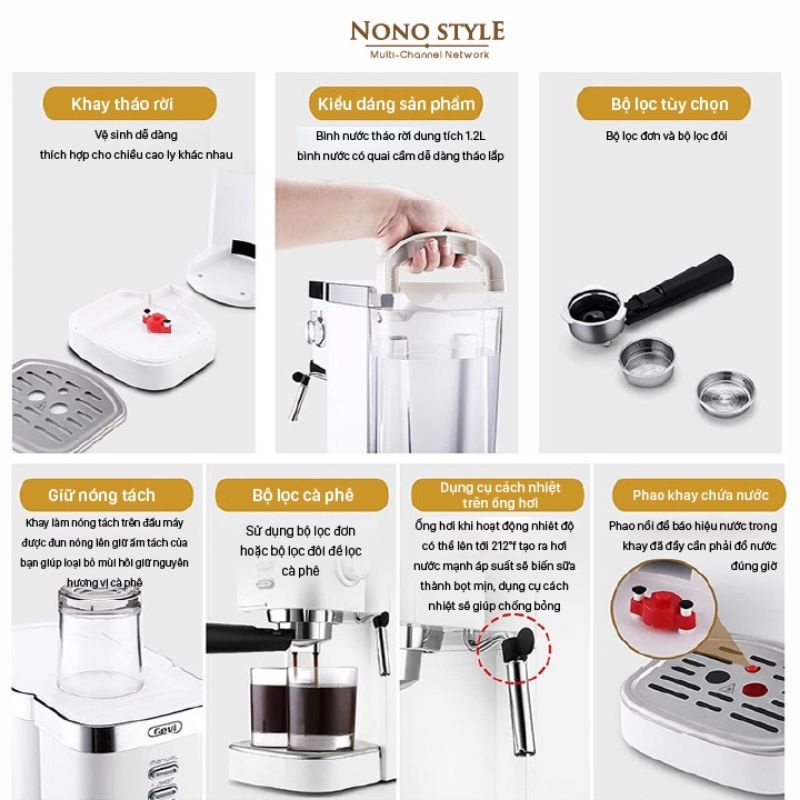 Máy Pha Cafe hiệu Gevi / ACA 20 Bar / Winci