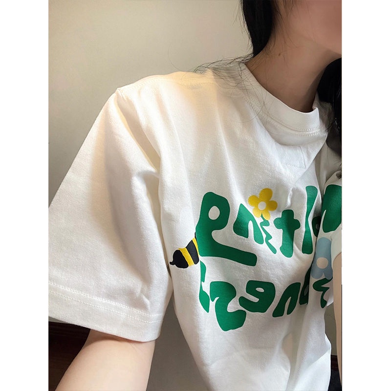 Áo Thun 100% cotton Tay Ngắn Dáng Suông Dễ Phối Đồ Thời Trang Unisex