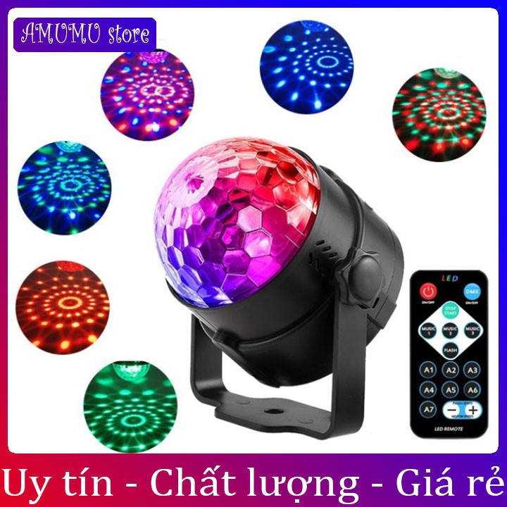 Đèn chiếu nhấp nháy karaoke, tích hợp cổng usb phát nhạc, siêu vui nhộn