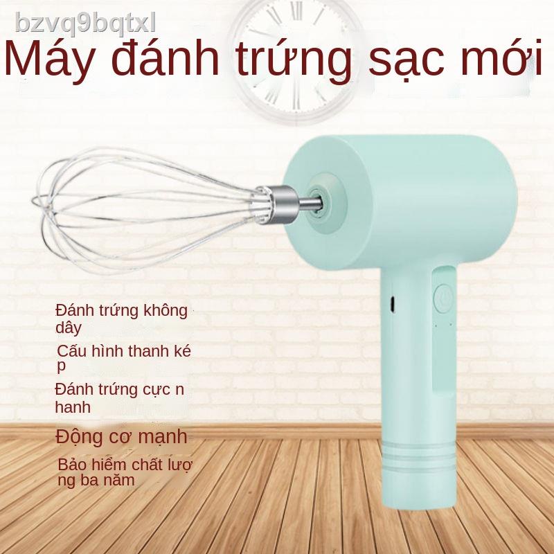 ✲▲Máy đánh trứng điện cầm tay không dây có thể sạc lại trộn mini Bộ kem và nướng lòng trắng